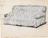 Wrapped couch by Christo, 1973, Hammer price, sold Jun 2019