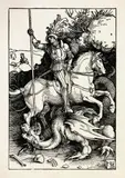 Der heilige Georg zu Pferd by Albrecht Durer, um 1504-1505, *, sold Jun 2019