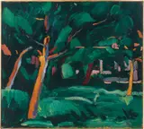 Cuno Amiet, Unter Bäumen