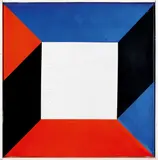 Max Bill, rot-schwarz-blau am weiss