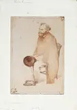Edgar Degas, Manet assis, tourné à gauche - Manet seated, turned to the left