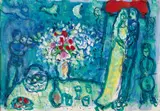 Bouquet et fruits pour les mariés by Marc Chagall, 1975, Hammer price, sold Jun 2018