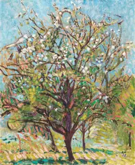 Blühender Obstbaum by Cuno Amiet, 1918, Hammer price, sold Jun 2017