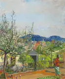 Cuno Amiet, Der Garten auf der Oschwand mit Änni Amiet
