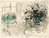 Grand Bouquet à l'atelier by Marc Chagall, 1979-1980, *, sold Jun 2017