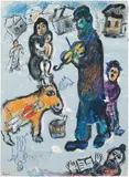 Violoniste au village enneigé by Marc Chagall, 1977, Hammer price, sold Jun 2017