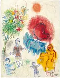 Idylle à la campagne by Marc Chagall, Hammer price, sold Jun 2017