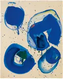 Blue Balls by Sam Francis, 1961, Hammer price, sold Jun 2017