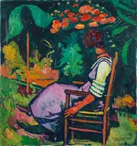 Cuno Amiet, Frau im Garten