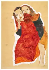 Egon Schiele, Zwei Mädchen, 1911, Hammer price