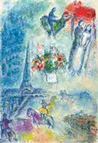 Marc Chagall, Les mariés dans le ciel de Paris, 1980-1981, Hammer price