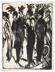 Ernst Ludwig Kirchner, Fünf Kokotten - Berlin, 1914, Hammer price