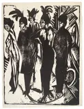 Fünf Kokotten - Berlin by Ernst Ludwig Kirchner, 1914, Hammer price, sold Jun 2012