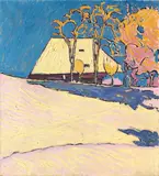 Winter auf der Oschwand by Cuno Amiet, 1908, Hammer price, sold Jun 2010