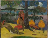 Paul Gauguin, Scène tahitienne - Te Arii vahine - Tahitienne royale, Hammer price