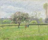 Pommiers en fleurs, Eragny by Camille Pissarro, 1888, Hammer price, sold Jun 2010