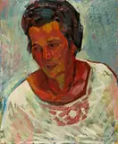 Bildnis Anna Amiet by Cuno Amiet, 1915, sold Jun 2022