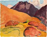 Cuno Amiet, Berglandschaft mit Piz Lagrev