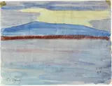 Cuno Amiet, Blick auf den Genfersee bei Céligny