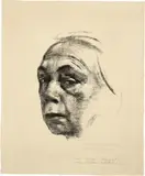 Käthe Kollwitz, Selbstbildnis, 1924