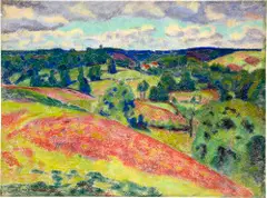 Armand Guillaumin, Paysage près de La Querlière, au soir, 1920