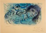 Marc Chagall, Le joueur de flûte, 1958