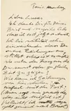 Alberto Giacometti, Handschriftlicher Brief an Lucas Lichtenhan aus Paris