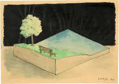 Beatenberg by Markus Raetz, 1971, sold Jun 2022