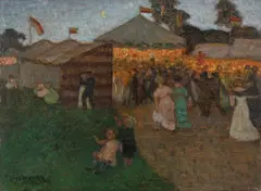 Otto Modersohn, Schützenfest in Worpswede, 1916