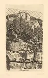 Giorgio Morandi, Piante di gerani e rete di filo di ferro, 1928