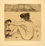 Edvard Munch, Das Weib und das Herz – The Woman and the Heart, 1896