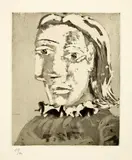 Portrait de femme au col en ruché: Marie-Thérèse – Portrait MarieThérèse Walter by Pablo Picasso, 1939, sold Jun 2022