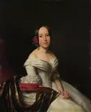 Ferdinand Georg Waldmüller, Bildnis der Baronin Vries, geb. Gierstner
