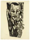 Der Theosoph – Kopf des Pflegers Jean Schoop by Ernst Ludwig Kirchner, sold Sep 2021