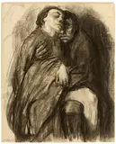 Liebespaar – Sich umschlingendes Paar by Käthe Kollwitz, sold Sep 2021