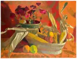 Augusto Giacometti, Maiskolben und Orangen II