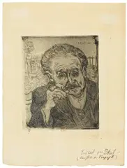 Vincent van Gogh, L’homme à la pipe – Portrait Docteur Paul Gachet