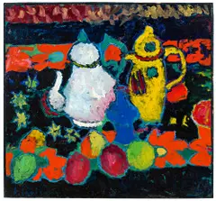 Alexej von Jawlensky, Stillleben mit gelber und weisser Kanne