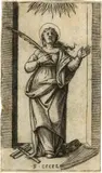 Marcantonio Raimondi, Die hl. Caecilia. – Die Muse, nach Raphael. – Der gerundete Stab