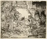 Rembrandt Harmensz van Rijn, Die Anbetung der Hirten mit der Lampe