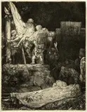 Rembrandt Harmensz van Rijn, Die Kreuzabnahme bei Fackelschein