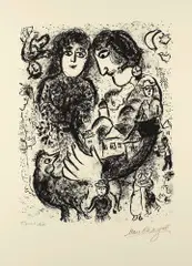 Le Rendez-vous by Marc Chagall, sold Sep 2020