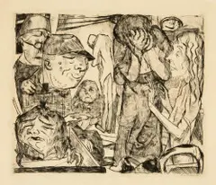 Irrenhaus by Max Beckmann, sold Sep 2020