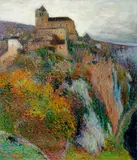 Paysage du Lot, Saint-Cirq-Lapopie by Henri-Jean Guillaume Martin, sold Sep 2020