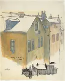 Lyonel Feininger, Häusergruppe in Weimar