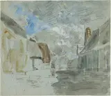 Eugène Louis Boudin, Rue de village