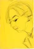 Ernst Ludwig Kirchner, Kopf eines Dichters – rückseitig: Weiblicher Akt