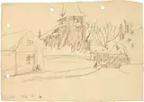 Lyonel Feininger, Kirche und Häuser in Thüringen