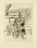 Musicien sur le banc by Marc Chagall, sold Sep 2020