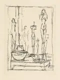 Alberto Giacometti, Sculptures et bol dans l’atelier I